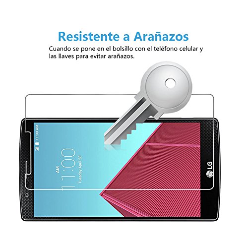  3-Pack  LG G4 Cristal Templado Protector de Pantalla  Nazzamo LG G4 Templado Vidrio Protector de Pantalla  Ultra-trasparente   Sin Burbujas   Resistente a Ara  azos 
