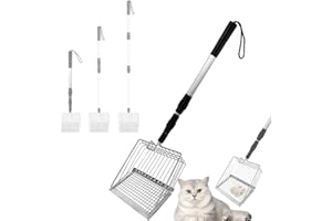 DASIAUTOEM Accessoire de poulailler - Outil de nettoyage - Poignée en bois - Pour poulailler - Pour poulailler - Séparation des déjections et des débris du sable - Litière de poulet - Pelle