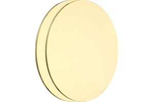 sourcing map Lot de 2 plaques rondes en laiton, 60 mm (2,36") de diamètre, 2 mm d'épaisseur, plaques en laiton cuivre H62 pour travaux manuels, bricolage, réparations électriques, utilisation