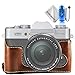 Price comparison product image First2savvv Leather Half Camera Case Bag Cover base for Fujifilm X-T20 XT20 + SD card reader + Anti-lost rope + Cleaning cloth XJPT-XT20-D10TZ2
