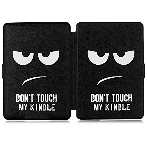Kindle Paperwhite Hülle 2015 300 PPI mit Magnet Cool Design Leder Ultra Slim E-Reader Schutzhülle Wake Up / Sleep Funktion für Alle Kindle Paperwhite 2015 / 2014 / 2013 / 2012- DON’T TOUCH MY KINDLE - 6