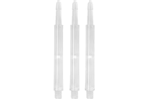 Harrows Clic-Schäfte – Medium 37 mm – transparent – 1 Set (3) – mit Darts Corner Checkout-Karte