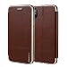 Produktbild Mode Leder Handyhülle Einfarbig PU-Leder Flip Wallet Phone Case mit Kartenhalter Stützhülse Entwickelt für iPhone X/iPhone XS (Farbe : Braun)