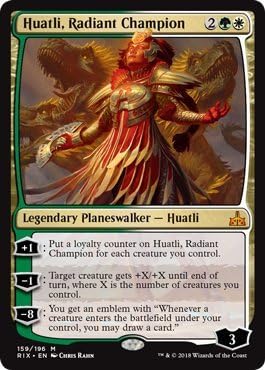 MTG - Rivals of Ixalan - Huatli, Radiant Champion/196, Mythic Rare, New, Mint