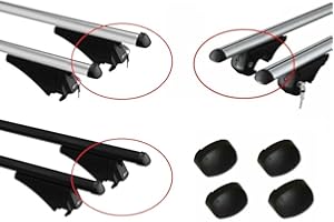 OTOTOP Kit 4 tappi laterali ricambio per barre auto portatutto per MENABO BRIO e TIGER