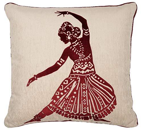 My Decor Chenille Cushion Cover - 16" x 16", Cream