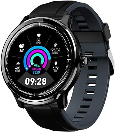 Smartwatch Reloj Inteligente con un Correa Verde Oscuro Reemplazable Impermeable IP68 Pulsera Actividad Monitor de Sueño Calorías Podómetro Pulsómetro Notificación de Llamada y Mensaje Hombre Mujer