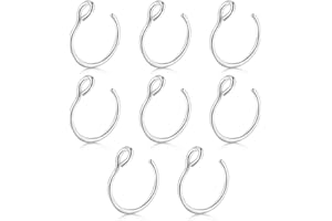 ARHZ 8 Stück Fake Nasenpiercing Nasenringe, 8mm Nasenpiercing Nasenringe, Edelstahl Fake Piercing Nase Gesicht Piercing Nase Lippenohrringe Männer Frauen