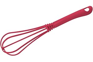 FACKELMANN Coral – Batidor de 29,5 cm Tropical, – Varillas con función recubierta de Notebook de plástico para ollas y sartenes (Color: Coral), cantidad: 1 Pieza, Aprox. 29,5 cm