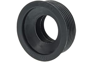 Schläfer 189812 | Guarnizione per Lavello in Gomma Nera 1 1/4" per Tubo di Scarico DN50 HT, Foro Tubo Interno Ø 28/32mm, Esterno Ø 50 mm, Manicotto Sifone Ø 32/50mm