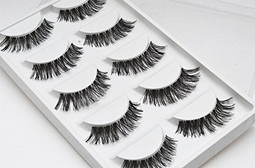 5 Paar Wimpern Professional Damen Künstliche Wimpern für Make-up Eyelasches - 7