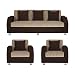 Bharat Lifestyle Italia Fabric 5 Seater Sofa Set 3+1+1 (Cream Brown) RS.20999.00