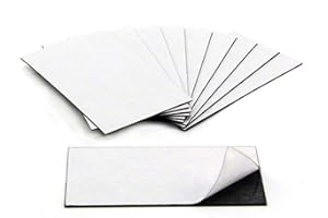 MAGNET EXPERT MagFlex® Standard Self Adhesive Business Card Magnet for Fridge, Kitchen, Office, Filing Cabinet and Noticeboard - 89mm Long x 51mm Wide - 10 Sheets