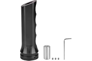 Gorgeri Universal Auto Car aleación de aluminio HandBrake Cover Handle Protector Hand Brake Sleeve(Negro)