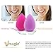 VMAGIC 2Pcs Premium Pro Makeup Sponges Beauty Sponge Blender for Flawless, Applicator, Highlight and Foundation (Purple + Pink)