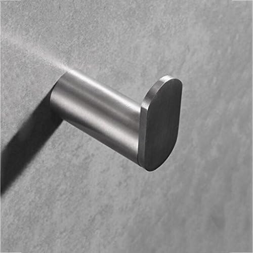 Hook ZLR Strong Power 304 Stainless Steel Single Coat Toilet Restroom Wall Hanging Wall Door Single Clothes Coat (Color : B*1)