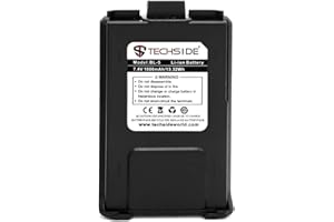 TECHSIDE Batteria di ricambio compatibile con TechSide TI-F8+ TS-T9+ UV-5R
