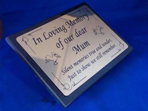 CC MemorialsPersonalised Black Granite Memorial Plaque