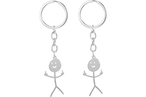 Nogeqi Llavero divertido con el dedo medio, divertido regalo, colgante de dedo apestoso para un buen amigo