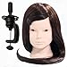 Neverland Beauty 24" 30% Real Hair Hairdressing Equipment Training Head With Make Up Function And Free Clamp For College and Professional Use