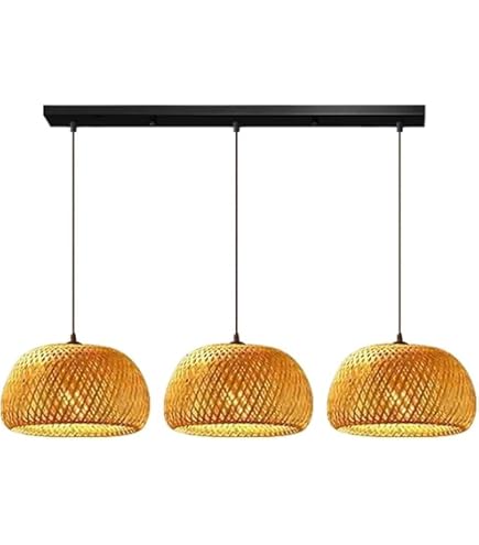 COOYO Vintage Rattan Pendelleuchte Natürlichen Bam Produktbild-Vorschau 11