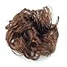 TOOGOO(R) Long Curly Brown Hair Wig Ponytail Holder Scrunchie Hairpiece