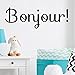 Produktbild wandaufkleber spruch Wall Quotes Decals Removable Stickers Vinyl Bonjour French Welcome For Door Living Room Home Decor Mural Art For Bedroom Living Home Family
