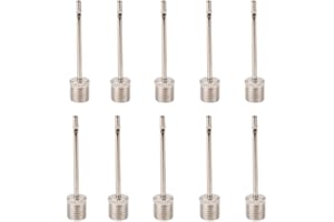 HRLORK 5/10/15/20 Pcs Football Pump Needle Ball Pump Stainless Ball Inflation Portable Inflating Needle Valve Adapter for Football Basketball Volleyball Balloon