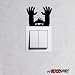 Produktbild Wandtattoo für Steckdose / Lichtschalter " Montster " viele Farben zu Auswahl, Wallart für Steckdosen Licht Wohnnzimmer Kinderzimmer, Lichtschalter Aufkleber Tattoo Sticker