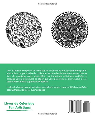 Book's Cover of Mandalas Merveilleux - Coloriages Anti-Stress (Volume 4)