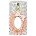 Produktbild Spritech(TM) Hohe Qualität Strass Schutzhülle LG G4 Case Cover Bunte PC Material Muster Stylisches Designer Case echten Kristallen Handy Tasche Etui