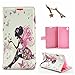 Uming® L Rhinestone Pretty Girl Series Colorful Pattern Print PU case [* for Nokia Lumia 640 N640 *] Flip Holster with Bling Shiny Glitter Diamond Stand Holder Card Slot Wallet Hasp Magnet Button Buckle Shell Cover Bag- Butterfly Elf