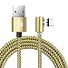 Produktbild Ugi® L Cable Carga de iPhone USB C Tipo magnético C Cable de iluminación Ángulo Recto 3,3ft/6,6ft/10ft pantalla LED Para iPhone X,8,7,6 Plus Samsung Galaxy S7,S8,9 Dispositivo Android Lote