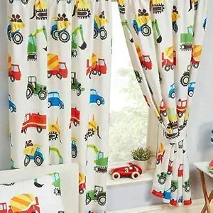 ADVANCE CREATIONS Polyester Fabric 3D Car Digital Printed Window/Door Curtains for Bed Room, Kids Room - Sky, Size ; 48 x 84 Inch (D.N.110)