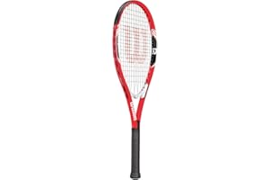 Wilson WRT30480U3 rakieta tenisowa, Federer, unisex, dla początkujących i graczy rekreacyjnych, rozmiar rączki L3, czerwony/czarny