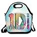 Produktbild Bakeiy One Direction Lunchbox aus Neopren für Kinder und Erwachsene für Reisen und Picknick, Schule