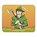 Produktbild Luancrop Mauspads Robin Hood in Hut mit Feder Junger Soldat Edler Räuber Verteidiger schwacher mittelalterlicher Legendenhelden Mauspad für Notebooks, Desktop-Computer Mauspads, Büromaterial