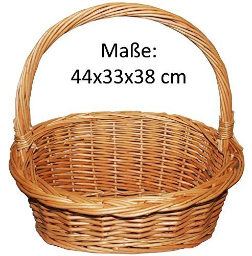 Präsentkorb, Weidenkorb, Geschenkkorb, Körbchen, Natur - Größe L (44x33x38)