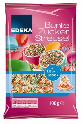 Preisvergleich Produktbild EDEKA Bunte Zuckerstreusel 100g