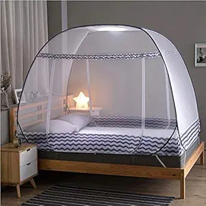 Basilica Mosquito Net Double Bed Nets for Size King Foldable Child Mosquitoes with Adults Mosquito of 6 Saviours Mosquito-Net Mosquito/Machhardani(200 * 200 * 145 cm) Tent Home Decor Outdoor