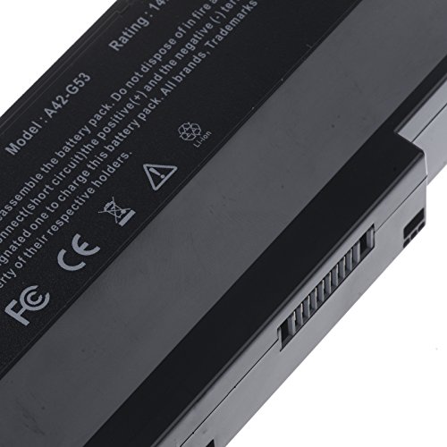 Vinteky® Hochleistung 5200mAh/ 8 Cell Battery für Asus G73J G73JH-BST7 Lamborghini VX7 VX7S Ersatz A42-G73 G73-52 - 4