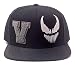 Produktbild Marvel Venom Baseball Cap Face Logo Varsity Nue Offiziell Schwarz Snapback