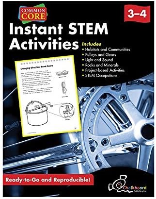 Instant STEM Activities - Grades 3 &amp; 4 - Common Core Standards by CHALKBOARD PUBLISHING