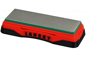 Lansky Sharpeners Medium Diamond Bench Stone - Red, 6 Inch