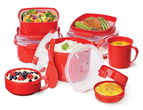 Sistema 1109 Mikrowellen-Nudelkocher 940 ml, rot - 8