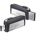 SanDisk Ultra 32 GB Dual USB Flash Drive USB 3.0 Type-C, Silver