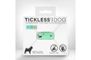 Tickless Mini Dog - Repelente Natural de pulgas y garrapatas para Perros, Libre de químicos, ultrasónico - Menta Verde