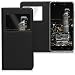 Produktbild kwmobile Hülle für bq Aquaris X/X Pro - Bookstyle Case Handy Schutzhülle Kunstleder mit Sichtfenster - Flipcover Klapphülle Schwarz
