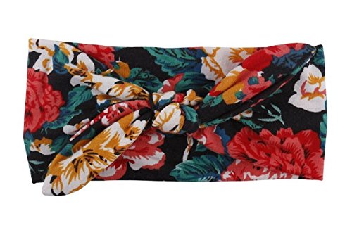 Enuo 6Pcs Baby Blumen Turban Mädchen Kinder Stirnband Floral Kopfband Haarband Haarschleife Haarschmuck - 3
