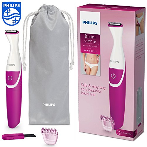 Philips® Ladies Woman Bikini Genie Hair Remover Shaver Trimmer - Safe & Easy Way to a Beautiful Bikini Line
